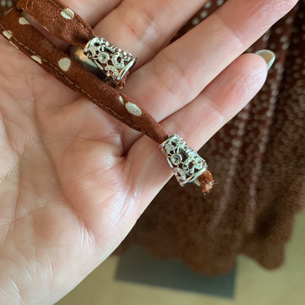 Brown white polka dot dress by Uli Herzner - Picture 6 of 13